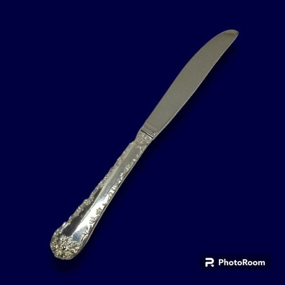 International Silver - WM Rogers & Son Enchanted Modern Dinner Knife-SilverPlate